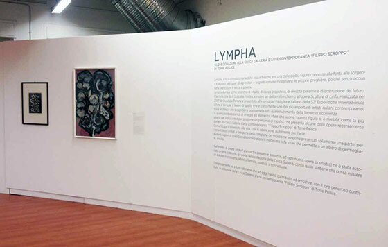 Lympha, 2016, veduta della mostra Lympha, 2016, veduta della mostra