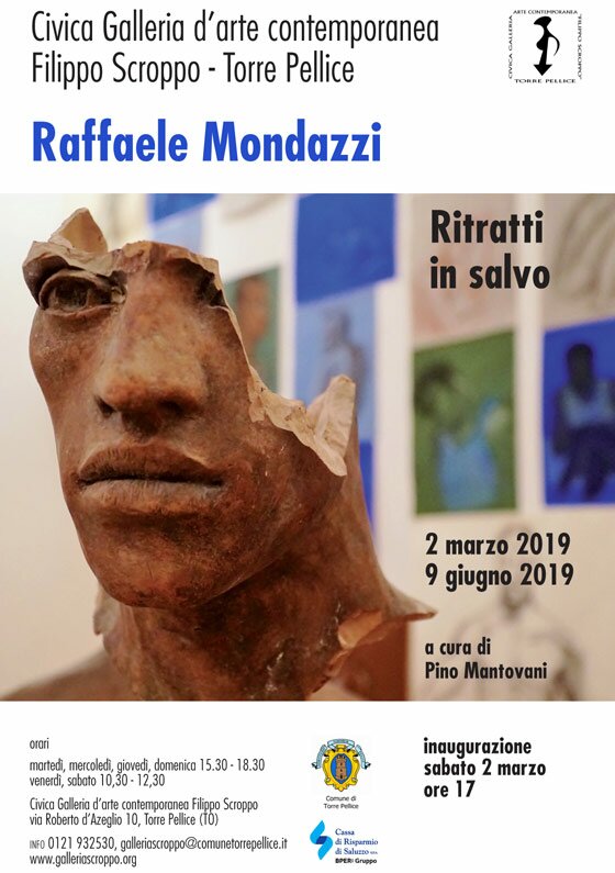 La locandina della mostra "Raffaele Mondazzi - Ritratti in salvo"